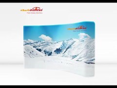 Fabric Banner Backdrop Curved Shape