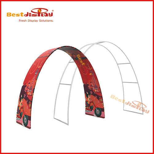 Tension Fabric Tube Stand Oval Arch Display Banner