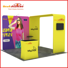10ft Exhibition Backdrops Trade Show Booth 3x3 Solution-3