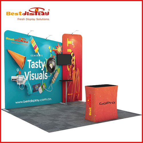 10ft Exhibition Display Trade Show Booth 3x3 Solution-1