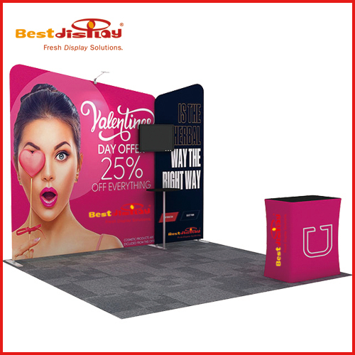 10ft Exhibition Stand Trade Show Booth 3x3 Solution-2