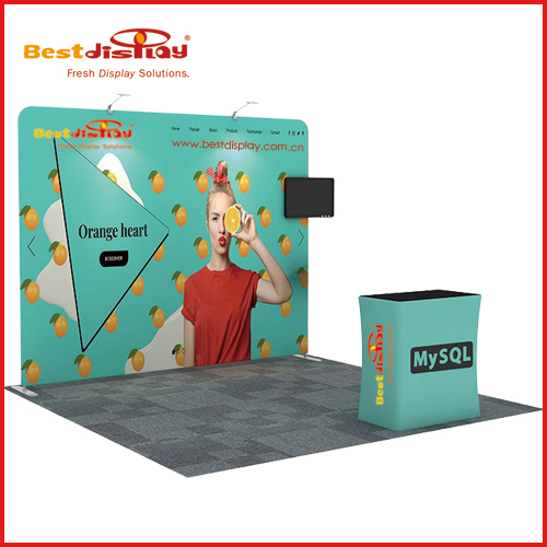 10ft Exhibition Booth Banner Wall 3x3 Solution-5