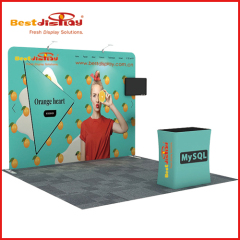 10ft Exhibition Booth Banner Wall 3x3 Solution-5