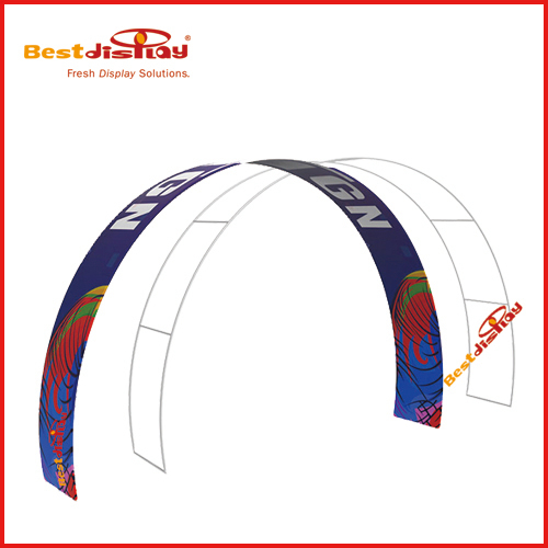 Easy Display 3D Tube Stand Round Arch Display Banner