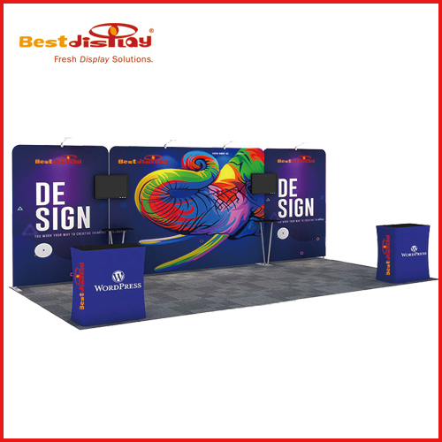 20ft Exhibition Display Stands Trade Show Booth 6x3 Solution-1