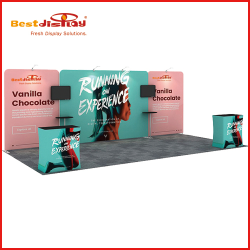 20ft Exhibition Display Stands Trade Show Booth 6x3 Solution-1