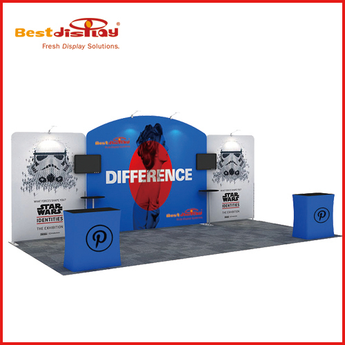 20ft Exhibition Display Stands Trade Show Booth 6x3 Solution-3