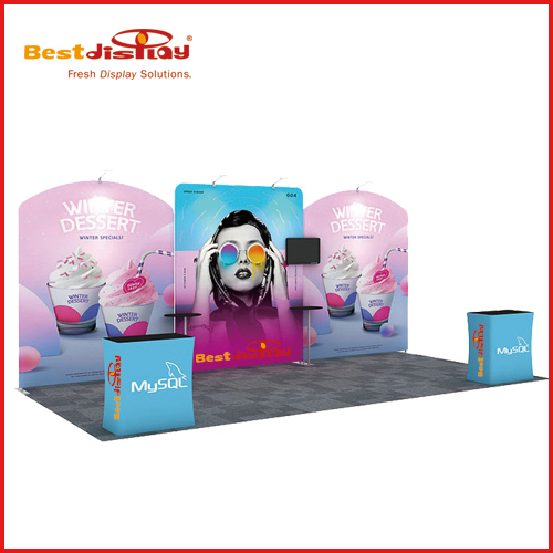 20ft Exhibition Display Stands Trade Show Booth 6x3 Solution-3