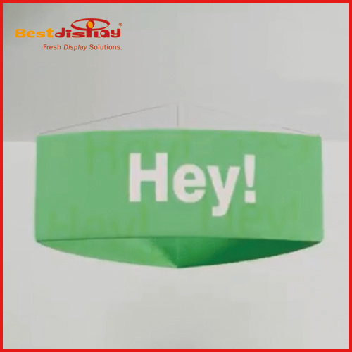 Exhibition Display Curved Triangle Hanging Banner