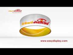Tension Fabric Display Circle Hanging Banner