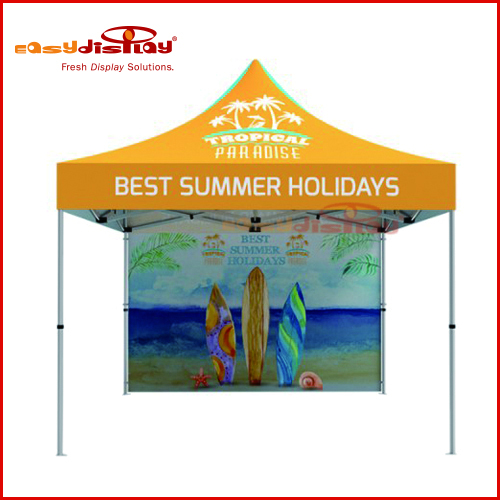 40mm Hex Steel Tent with Custom Printed Gazebo