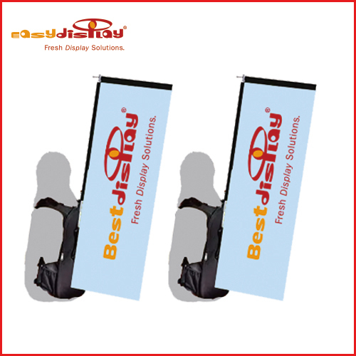 Multi Flag Backpack Display H Banner