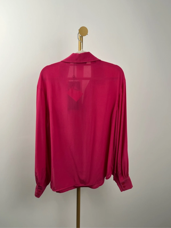 Maxmara rose red long-sleeved shirt,size 40