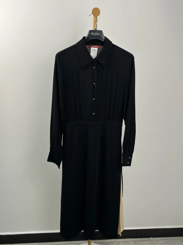 Maxmara black lapel dress
