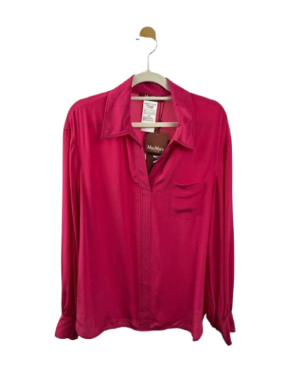 Maxmara rose red long-sleeved shirt,size 40