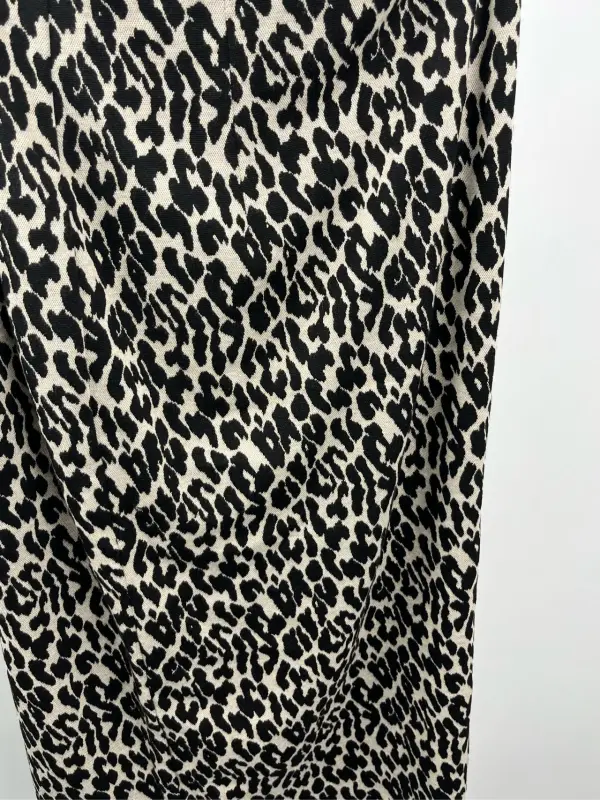 Maxmara Black leopard print skirt size M