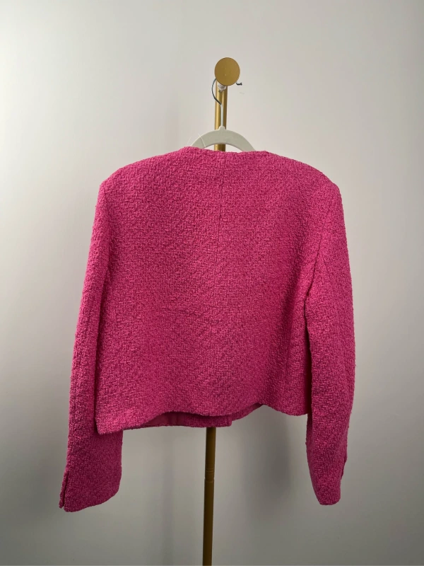 Maxmara pink tweed jacket,size 42