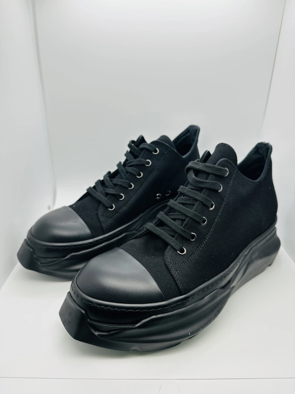 Rick Owens black platform shoes, size 43