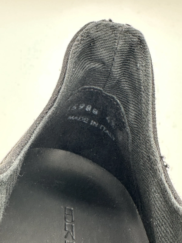 Rick Owens black platform shoes, size 43