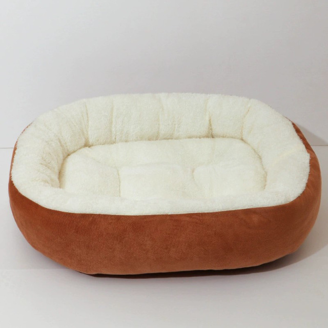 Luxury All-Season Square Pet Bed with Removable Plush Cover - Machine Washable, Ideal for Cats & Large Dogs,U-ME PET LUV,Luxury All-Season Square Pet Bed with Removable Plush Cover - Machine Washable, Ideal for Cats & Large Dogs