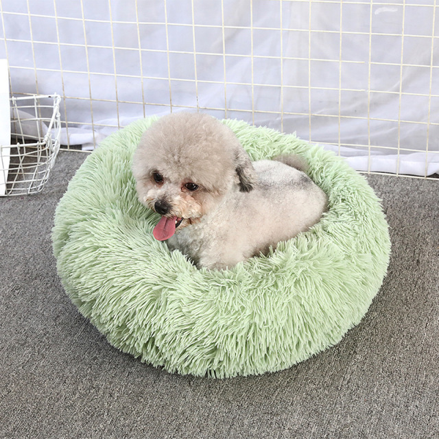 Detachable & Washable Round Long-Pile Plush Pet Bed - Thermal Warm Cat and Dog Bed, Cozy Orthopedic Pet Pad, Premium Pet Supplies,U-ME PET LUV,Detachable & Washable Round Long-Pile Plush Pet Bed - Thermal Warm Cat and Dog Bed, Cozy Orthopedic Pet Pad, Premium Pet Supplies
