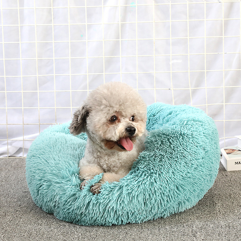 Detachable & Washable Round Long-Pile Plush Pet Bed - Thermal Warm Cat and Dog Bed, Cozy Orthopedic Pet Pad, Premium Pet Supplies,U-ME PET LUV,Detachable & Washable Round Long-Pile Plush Pet Bed - Thermal Warm Cat and Dog Bed, Cozy Orthopedic Pet Pad, Premium Pet Supplies