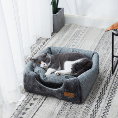 Triangular Cat House - Enclosed Cat Condo, a Pet Bed with Thickened Warmth for Deep Sleep, Also Suitable for Dogs - Premium Pet Supplies,U-ME PET LUV,Triangular Cat House - Enclosed Cat Condo, a Pet Bed with Thickened Warmth for Deep Sleep, Also Suitable for Dogs - Premium Pet Supplies