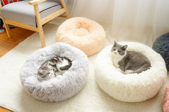 Detachable & Washable Round Long-Pile Plush Pet Bed - Thermal Warm Cat and Dog Bed, Cozy Orthopedic Pet Pad, Premium Pet Supplies,U-ME PET LUV,Detachable & Washable Round Long-Pile Plush Pet Bed - Thermal Warm Cat and Dog Bed, Cozy Orthopedic Pet Pad, Premium Pet Supplies