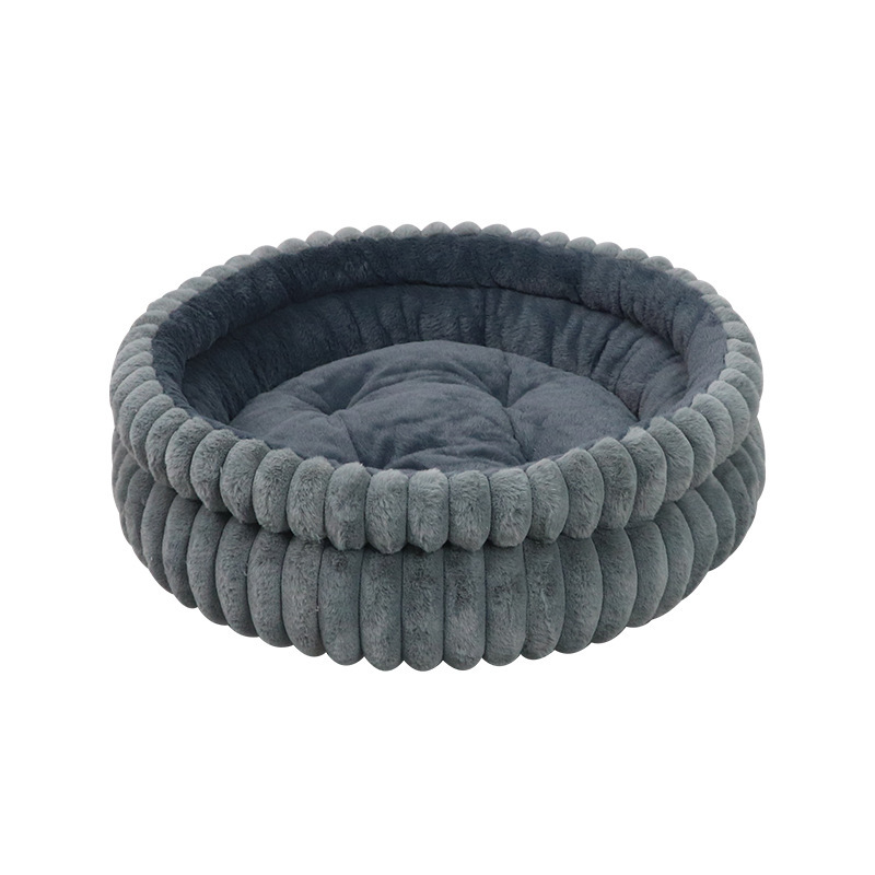 Innovative All-Season Enclosed 3D Large Double-Tier Round Pet Bed for Dogs & Cats with Winter-Enhanced Thermal Insulation,U-ME PET LUV,Innovative All-Season Enclosed 3D Large Double-Tier Round Pet Bed for Dogs & Cats with Winter-Enhanced Thermal Insulation