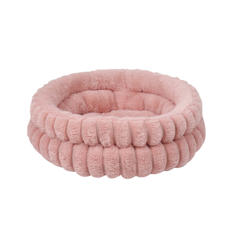 Innovative All-Season Enclosed 3D Large Double-Tier Round Pet Bed for Dogs & Cats with Winter-Enhanced Thermal Insulation,U-ME PET LUV,Innovative All-Season Enclosed 3D Large Double-Tier Round Pet Bed for Dogs & Cats with Winter-Enhanced Thermal Insulation