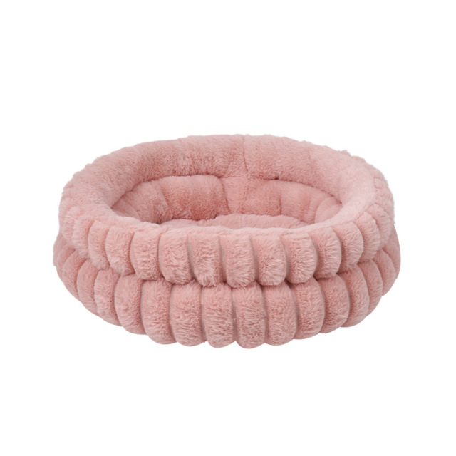 Innovative All-Season Enclosed 3D Large Double-Tier Round Pet Bed for Dogs & Cats with Winter-Enhanced Thermal Insulation,U-ME PET LUV,Innovative All-Season Enclosed 3D Large Double-Tier Round Pet Bed for Dogs & Cats with Winter-Enhanced Thermal Insulation