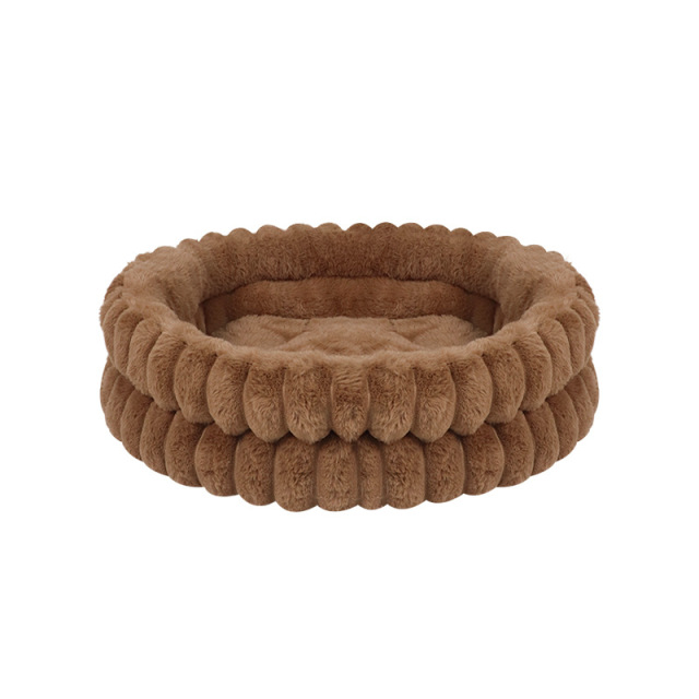 Innovative All-Season Enclosed 3D Large Double-Tier Round Pet Bed for Dogs & Cats with Winter-Enhanced Thermal Insulation,U-ME PET LUV,Innovative All-Season Enclosed 3D Large Double-Tier Round Pet Bed for Dogs & Cats with Winter-Enhanced Thermal Insulation
