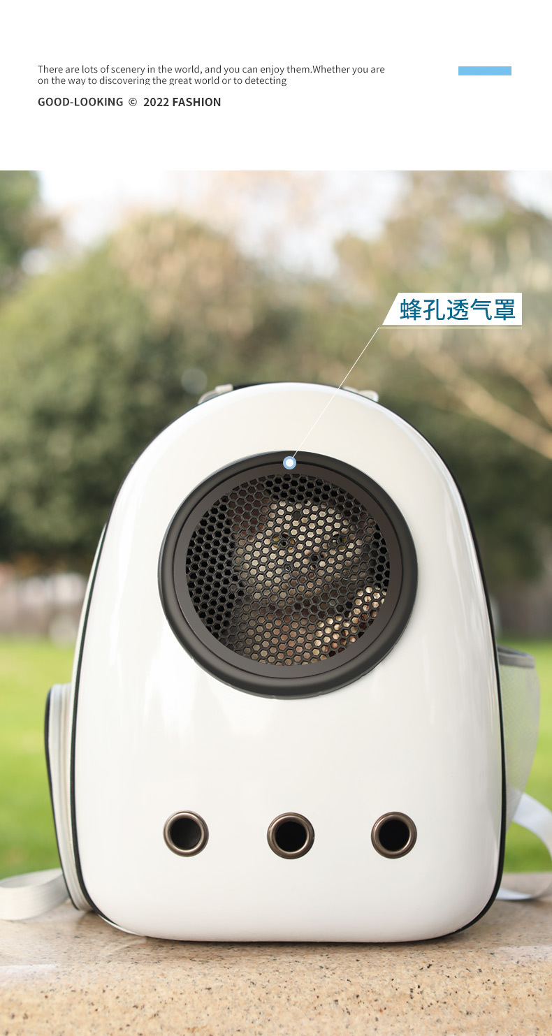 Oversized Lightweight Cat Carrier Backpack Portable Space Capsule Design Zipper Belt Zipper Side Opening for Easy Access Pets,U-ME PET LUV,Portable Transparent Ventilated Space Capsule Backpack Cat Carrier with Large Capacity, Side Access, and Ergonomic Design for Outdoor Pet Travel