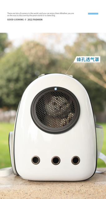 Oversized Lightweight Cat Carrier Backpack Portable Space Capsule Design Zipper Belt Zipper Side Opening for Easy Access Pets,U-ME PET LUV,Portable Transparent Ventilated Space Capsule Backpack Cat Carrier with Large Capacity, Side Access, and Ergonomic Design for Outdoor Pet Travel