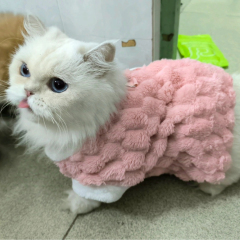 Small Dog Teddy Poodle Apparel Classic Winter Clothes with Fleece Lining Lightweight Washable Foldable Made of Polyester,U-ME PET LUV,Cozy Fleece Winter Outfits for Small Dogs and Cats (Fits Poodles, Bichons, Pomeranians)