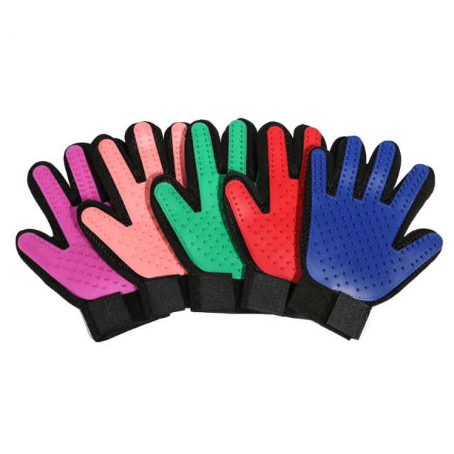 TPR Material Cat Grooming Glove Rubber Massage Deshedding Bathing Cleaning Hair Removal Wholesale Pet Supplies,U-ME PET LUV,Silicone Pet Grooming Glove - Massage, Bathing & Deshedding Tool for Cats and Dogs
