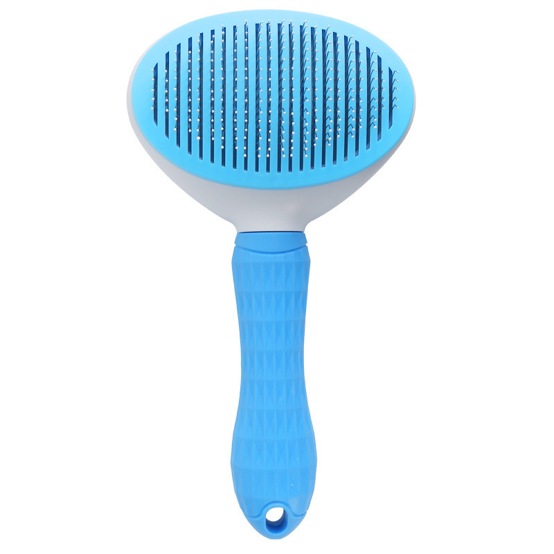 Hot-Selling Automatic Cat/Dog Grooming Comb Plastic Fine Needle Brush for Effortless Tangle-Free Hair Removal and Deshedding,U-ME PET LUV,Pro Self-Cleaning Pet Deshedding Brush - 1-Button Hair Release Stainless Steel Micro-Pins for Tangle-Free Coats on Dogs & Cats, Gentle Shed Control