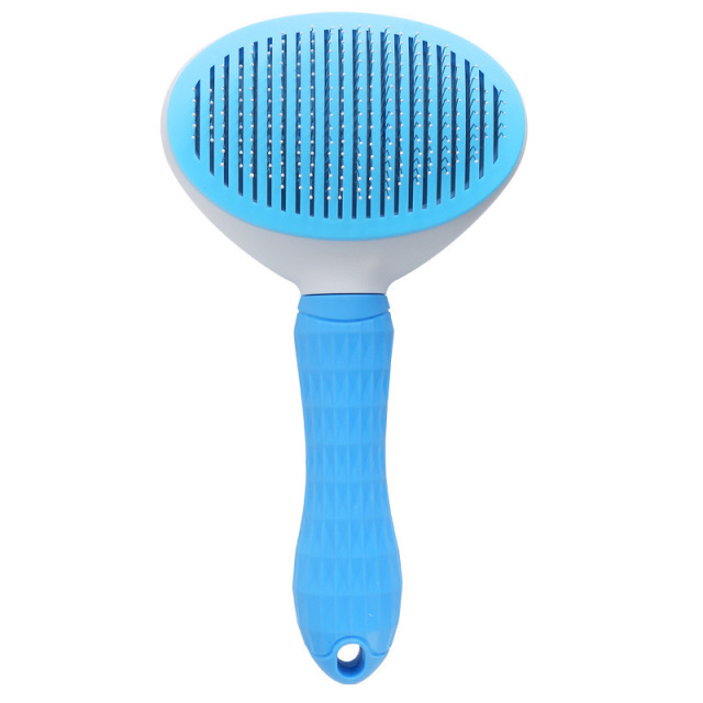Hot-Selling Automatic Cat/Dog Grooming Comb Plastic Fine Needle Brush for Effortless Tangle-Free Hair Removal and Deshedding,U-ME PET LUV,Pro Self-Cleaning Pet Deshedding Brush - 1-Button Hair Release Stainless Steel Micro-Pins for Tangle-Free Coats on Dogs & Cats, Gentle Shed Control