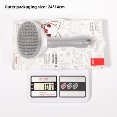 Hot-Selling Automatic Cat/Dog Grooming Comb Plastic Fine Needle Brush for Effortless Tangle-Free Hair Removal and Deshedding,U-ME PET LUV,Pro Self-Cleaning Pet Deshedding Brush - 1-Button Hair Release Stainless Steel Micro-Pins for Tangle-Free Coats on Dogs & Cats, Gentle Shed Control