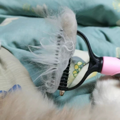 Professional Pet Products Stainless Steel Pet Comb Brush TPR Deshedding Brush for Dogs and Cats Effectively Removes Loose Fur Grooming Tools,U-ME PET LUV,Professional Detangler & Pet Dematting Comb Dog & Cat Deshedding Tool