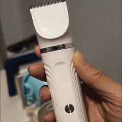 Rechargeable Cordless Pet Clipper Set - Dog & Cat Hair Trimmer with 4 Attachments for Body/Paw Grooming,U-ME PET LUV,4-in-1 Electric Paw Hair Trimmer: Universal for Cats & Dogs Grooming