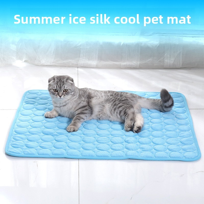Modern Summer Pet Bed Explosions Silk Cooling Sleeping Mat for Dogs and Cats Cool Ice Animal Pattern Sofa Mat,U-ME PET LUV,Pet Summer Pet Sofa Mat, Floor Mat, Dog Cooling Pad, Spring-Summer Cat Cooling Mat, Ice Silk Pad, Temperature-Reducing Sleeping Mat