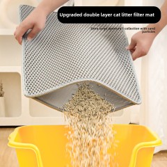 2-Layer Extra Large EVA Cat Litter Trapper Mat Washable Anti-Tracking Floor Protector,U-ME PET LUV,Breathable Rattan Cooling Pad - Summer Pet Bed for Dogs & Cats
