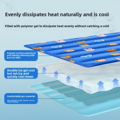 Hot-Selling Cartoon Print Summer Pet Bed Mat Waterproof Gel Cooling Pad for Dogs & Cats with Ice Technology,U-ME PET LUV,Pet Cooling Mat - Self-Cooling Gel Pad for Hot Dogs & Cats