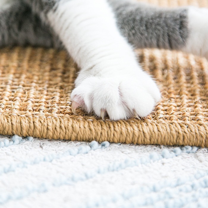Premium Sisal Cat Scratching Board Wall-Mounted Vertical Pad with Durable Striped Pattern Shed-Free Claw Toy,U-ME PET LUV,Playful Wall-Mounted Sisal Cat Scratcher - Durable & Entertaining