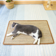 Premium Sisal Cat Scratching Board Wall-Mounted Vertical Pad with Durable Striped Pattern Shed-Free Claw Toy,U-ME PET LUV,Playful Wall-Mounted Sisal Cat Scratcher - Durable & Entertaining