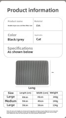 2-Layer Extra Large EVA Cat Litter Trapper Mat Washable Anti-Tracking Floor Protector,U-ME PET LUV,Breathable Rattan Cooling Pad - Summer Pet Bed for Dogs & Cats