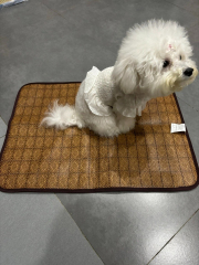 Hot-Selling Summer Cooling Pet Mat for Dogs & Cats Breathable Ice Pad with Ventilated Design Solid Pattern,U-ME PET LUV,Breathable Rattan Cooling Pad - Summer Pet Bed for Dogs & Cats