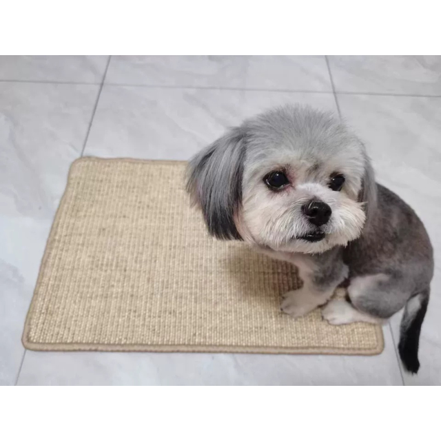 Premium Sisal Cat Scratching Board Wall-Mounted Vertical Pad with Durable Striped Pattern Shed-Free Claw Toy,U-ME PET LUV,Playful Wall-Mounted Sisal Cat Scratcher - Durable & Entertaining