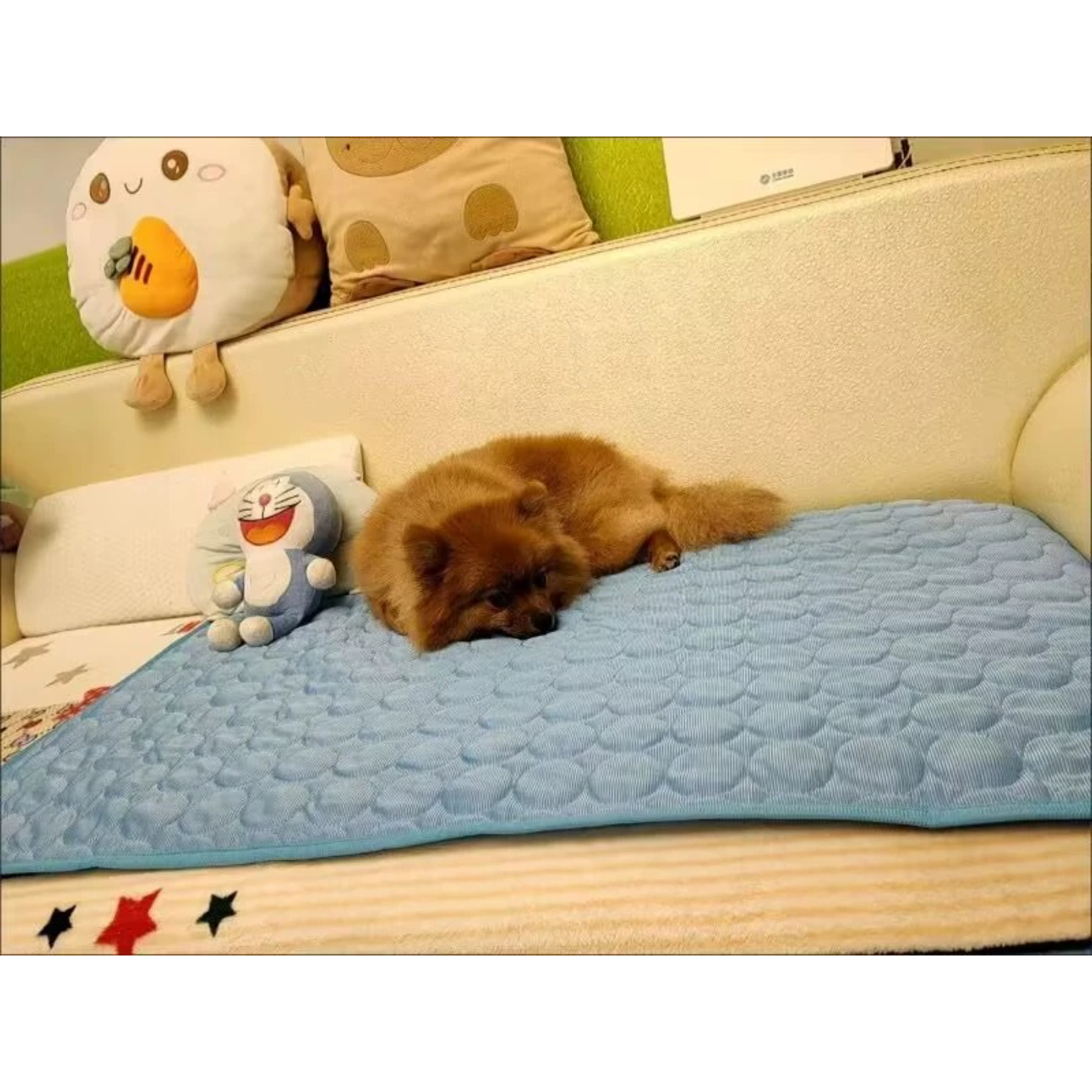 Modern Summer Pet Bed Explosions Silk Cooling Sleeping Mat for Dogs and Cats Cool Ice Animal Pattern Sofa Mat,U-ME PET LUV,Pet Summer Pet Sofa Mat, Floor Mat, Dog Cooling Pad, Spring-Summer Cat Cooling Mat, Ice Silk Pad, Temperature-Reducing Sleeping Mat